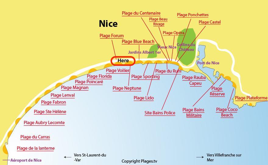 Nice Beach - Promenade Des Anglais Εξωτερικό φωτογραφία